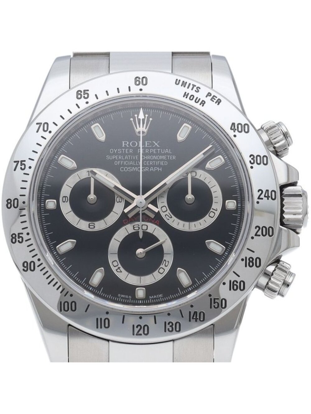 Rolex Cosmograph Daytona Watch Buckle SS Black
